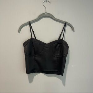 Forever 21 Silk Black Tank Top